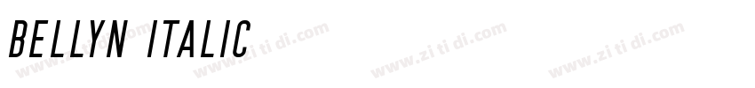 Bellyn Italic字体转换
